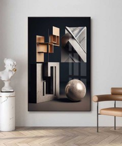 Black Frame 60*90 Cm Crystall Porsalein Painting American Style For Living Room